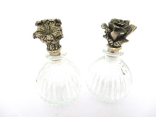 Set of 2 vintage Glass perfume bottles.