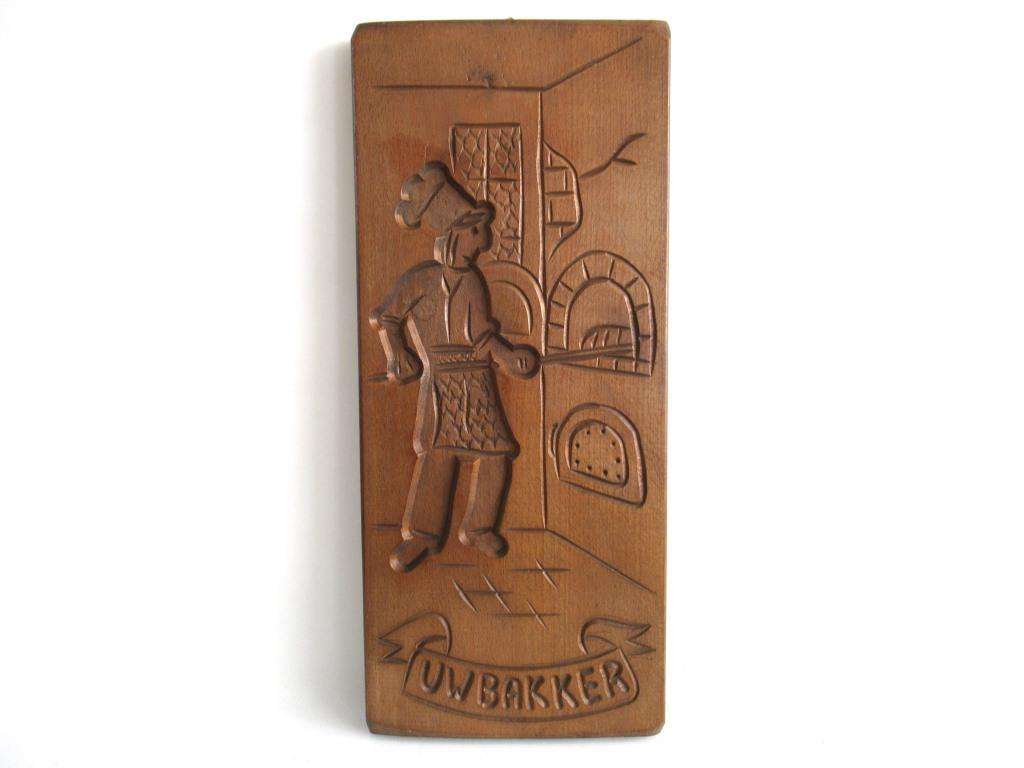 UpperDutch:Cookie Mold,An authentic Dutch Wooden cookie mold Folk Art, bakery decor, Speculaas plank.