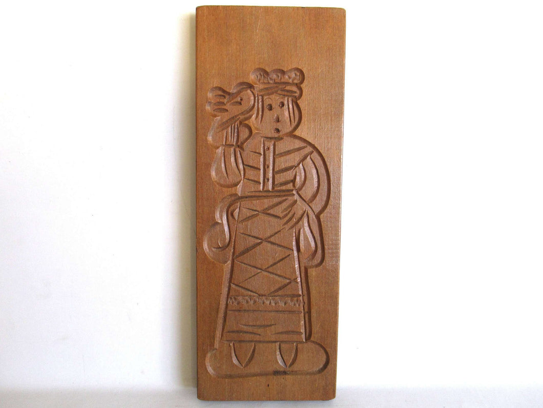 UpperDutch:,Wooden cookie mold, Dutch Folk Art Cookie Mold. speculaas plank, springerle.