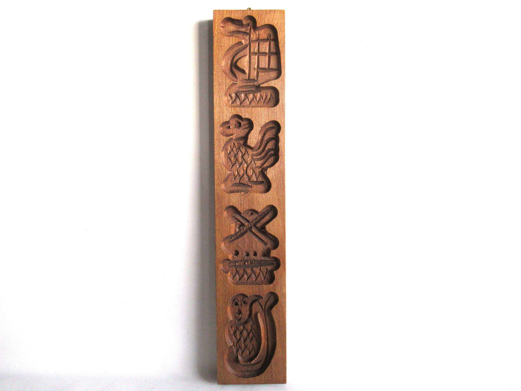 UpperDutch:,Wooden cookie mold, Dutch Folk Art, speculaas plank, springerle.