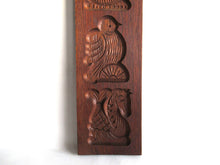 UpperDutch:,Wooden cookie mold,  Dutch Folk Art, speculaas plank, springerle, ship, windmill, bird, seahorse.