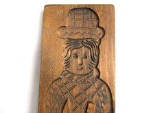 UpperDutch:,Wooden Dutch Folk Art Cookie Mold. Antique Bakery decoration. Wood carved man from Holland. Spiced cookie springerle wall decor.