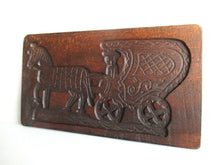 UpperDutch:,Wooden Springerle mold Horse Dutch Folk Art cookie mold, Bakery decor, Springerle, Horse and Carriage.