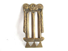 UpperDutch:,1 (ONE) Antique Brass Furniture Applique. Empire embellishment. Authentic hardware, restoration supply.