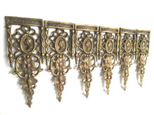 UpperDutch:,1 (ONE) Brass Antique Cabinet Ornament Furniture Applique. Decoration mount, Authentic hardware, restoration supplies
