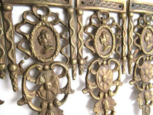 UpperDutch:,1 (ONE) Brass Antique Cabinet Ornament Furniture Applique. Decoration mount, Authentic hardware, restoration supplies