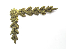 UpperDutch:,1 (ONE) Brass Furniture Hardware. Empire embellishment. Authentic 1800's applique, Laurel or Olive motif. Corner piece.