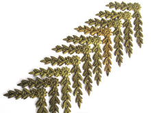 UpperDutch:,1 (ONE) Brass Furniture Hardware. Empire embellishment. Authentic 1800's applique, Laurel or Olive motif. Corner piece.