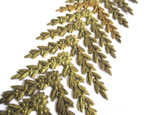 UpperDutch:,1 (ONE) Brass Furniture Hardware. Empire embellishment. Authentic 1800's applique, Laurel or Olive motif. Corner piece.