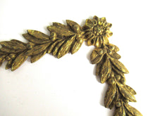 UpperDutch:,1 (ONE) Corner piece Empire embellishment. Brass Furniture Hardware. Authentic 1800's applique, Laurel or Olive motif.