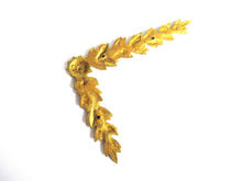 UpperDutch:,1 (ONE) Corner piece Empire embellishment. Brass Furniture Hardware. Authentic 1800's applique, Laurel or Olive motif.