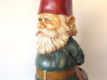 UpperDutch:Gnome,Garden Gnome Rien Poortvliet, David the Gnome, Vintage 34 INCH gnome, Forest gnome restaurant store decor, David el Gnomo.