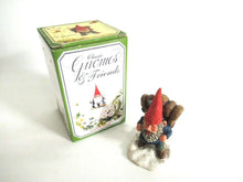 UpperDutch:Gnome,'John with backpack' Gnome figurine. Part of the 2001 Classic Gnomes series designed by Rien Poortvliet