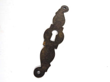UpperDutch:Hooks and Hardware,Keyhole cover, shabby, key hole frame, Vintage brass Escutcheon.