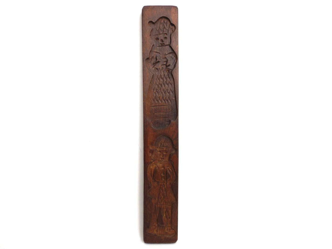 UpperDutch:Cookie Mold,Wooden cookie mold. Wooden Dutch Folk Art Cookie Mold. speculaas plank, springerle.