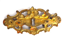 UpperDutch:Hooks and Hardware,Keyhole Cover, Large Antique Ornate Stamped  Keyhole Cover, Escutcheon, Floral Brass Keyhole frame, Furniture Applique.