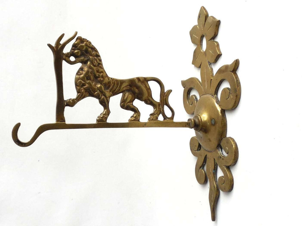 UpperDutch:Home and Decor,Wall Hook, Coat Hook, Large Vintage Lion wall hook, Large Wall hook, Brass Wall Hook.