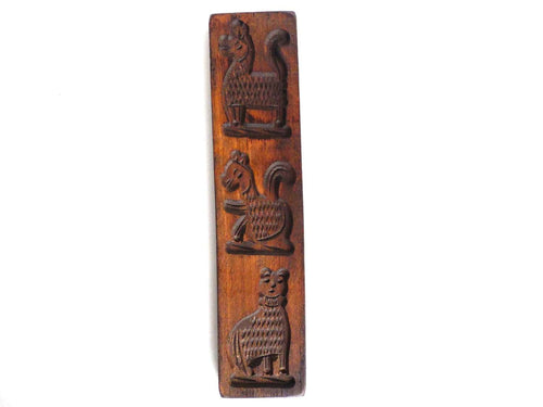 UpperDutch:Cookie Mold,Antique Hand carved Wooden cookie mold. Wooden Dutch Folk Art Cookie Mold, Speculaas Mold, Springerle.