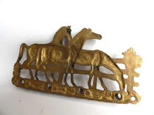UpperDutch:Home and Decor,Stunning Equestrian Key Rack, Horses, Antique Brass key rack with Horses. Wall rack, Key Holder.