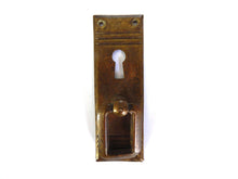 UpperDutch:Hooks and Hardware,Antique Cabinet Drop Pull, Vintage Door Knob, Distressed Door Handle, Keyhole cover with handle, Escutcheon.