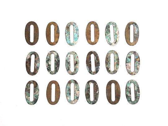 UpperDutch:Numbers,ONE Antique Zero, Number Null, Authentic Shabby Brass Number 0. Room number / Table number