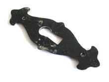 UpperDutch:Hooks and Hardware,1 Keyhole cover, vintage metal key hole frame, plate. Ornamental escutcheon, cabinet hardware. For restoration or jewelry making