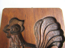 UpperDutch:,Springerle Wooden cookie mold Rooster, Dutch Folk Art, Speculaas.