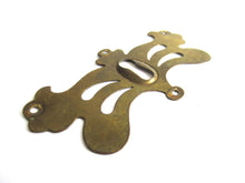 UpperDutch:Hooks and Hardware,Brass keyhole Escutcheon, Stamped Keyhole cover, plate.