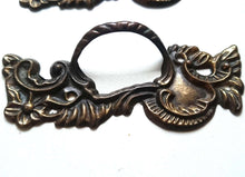UpperDutch:Hooks and Hardware,1 Solid Brass Handles / Antique Ornate Flower Drawer Pull