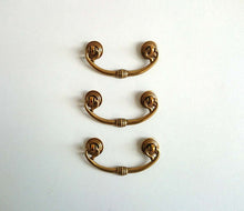 UpperDutch:Hooks and Hardware,ONE Brass Vintage Drawer Pull / Hanging Drawer Drop Handle