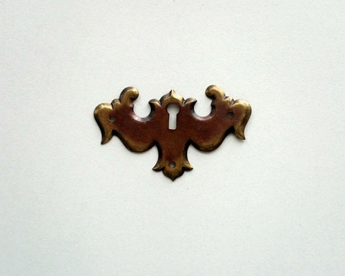 UpperDutch:Hooks and Hardware,Escutcheon, Stamped Keyhole cover, plate.