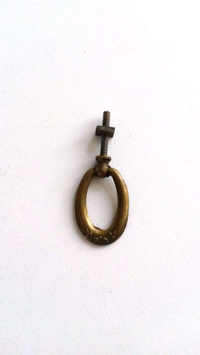 UpperDutch:Hooks and Hardware,Antique Solid Brass Drawer Pull / Drop Ring Drawer Handles