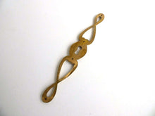 UpperDutch:Hooks and Hardware,Vintage Keyhole cover, Brass keyhole frame, plate, escutcheon
