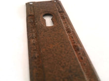 UpperDutch:Hooks and Hardware,Rusty antique keyhole cover, stamped escutcheon with an authentic rustic patina, with loads of character for your furniture.