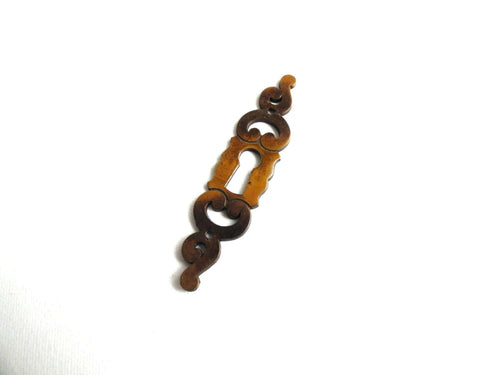 UpperDutch:Hooks and Hardware,1 (ONE) Vintage Brass Keyhole cover, escutcheon, keyhole frame, Keyhole Cover.