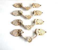 UpperDutch:Hooks and Hardware,ONE  Vintage Large Drawer Handle / Shabby Drawer Handle / Chipped Drawer Handle / Silver Colored Handle / Huge Drawer Handle