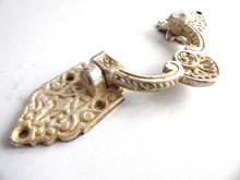 UpperDutch:Hooks and Hardware,ONE  Vintage Large Drawer Handle / Shabby Drawer Handle / Chipped Drawer Handle / Silver Colored Handle / Huge Drawer Handle