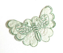 UpperDutch:Sewing Supplies,Applique, butterfly 1930s vintage embroidered applique. Vintage patch, sewing supply.