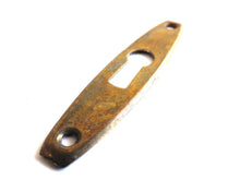 UpperDutch:Hooks and Hardware,1 Keyhole cover, keyhole frame, plate. Old hardware, cabinet hardware.