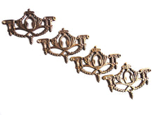 UpperDutch:Hooks and Hardware,1 (one) Keyhole cover, Antique brass escutcheon, keyhole frame,  plate, goat, ram.