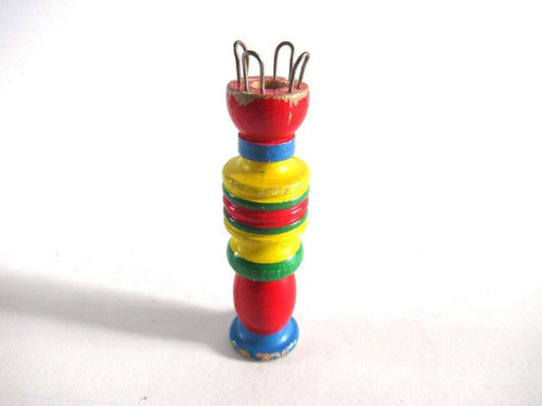 UpperDutch:Knitting doll,Knitting Doll, Vintage Wooden Knitting Doll, French Knitting, Bobbin Doll, Sewing supply, Knitting Nancy.