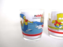 UpperDutch:,The Simpsons Set of 4 Ferrero Nutella Drinking Glasses, Bart, Lisa and Homer Simpson.