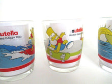UpperDutch:,The Simpsons Set of 4 Ferrero Nutella Drinking Glasses, Bart, Lisa and Homer Simpson.