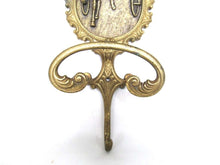 UpperDutch:,Antique Solid Brass Coat Hook,  Horse - Equestrian - horse and carriage - Horse race.