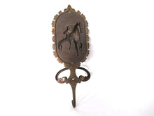 UpperDutch:Wall hook,Antique Solid Brass Coat Hook,  Horse - Equestrian - horse and carriage - Horse race.