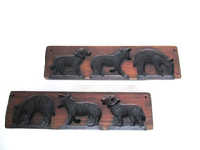 Antique two-piece springerle - wooden cookie mold - bakery - kitchen decor.
