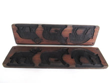 Antique two-piece springerle - wooden cookie mold - bakery - kitchen decor.