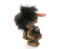 Nyform Troll nr 246 with accordeon handmade in Norway (Goblin, Gremlin, Hob, Imp, Gnome, Hobgoblin, Elf, Pixy)