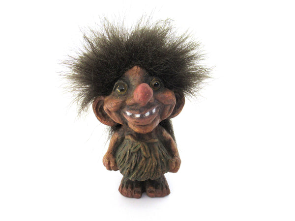 Small Nyform Troll nr 15 handmade in Norway (Goblin, Gremlin, Hob, Imp, Gnome, Hobgoblin, Elf, Pixy).