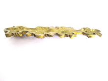 Antique brass embellishment with roses - brass decoration furniture mount.